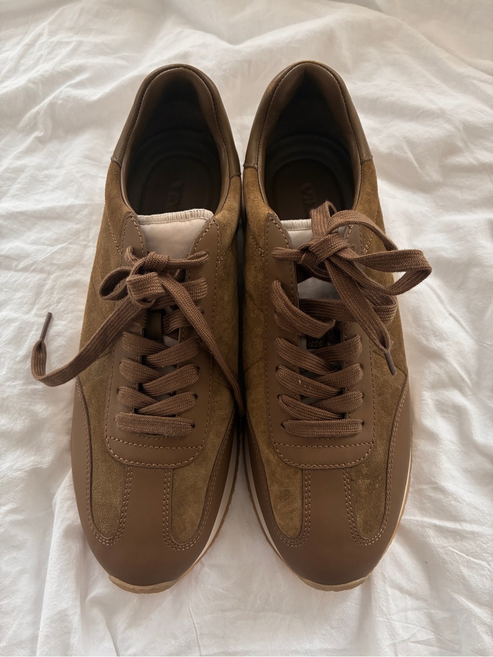 Vince O’hara Sneaker - Leather Suede - Size 9, Olive Green